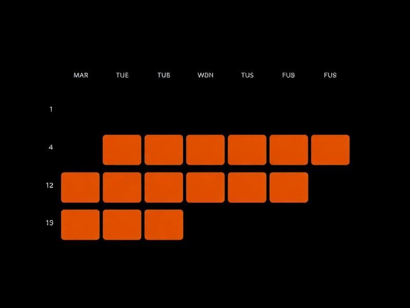 Calendario de planificación mensual